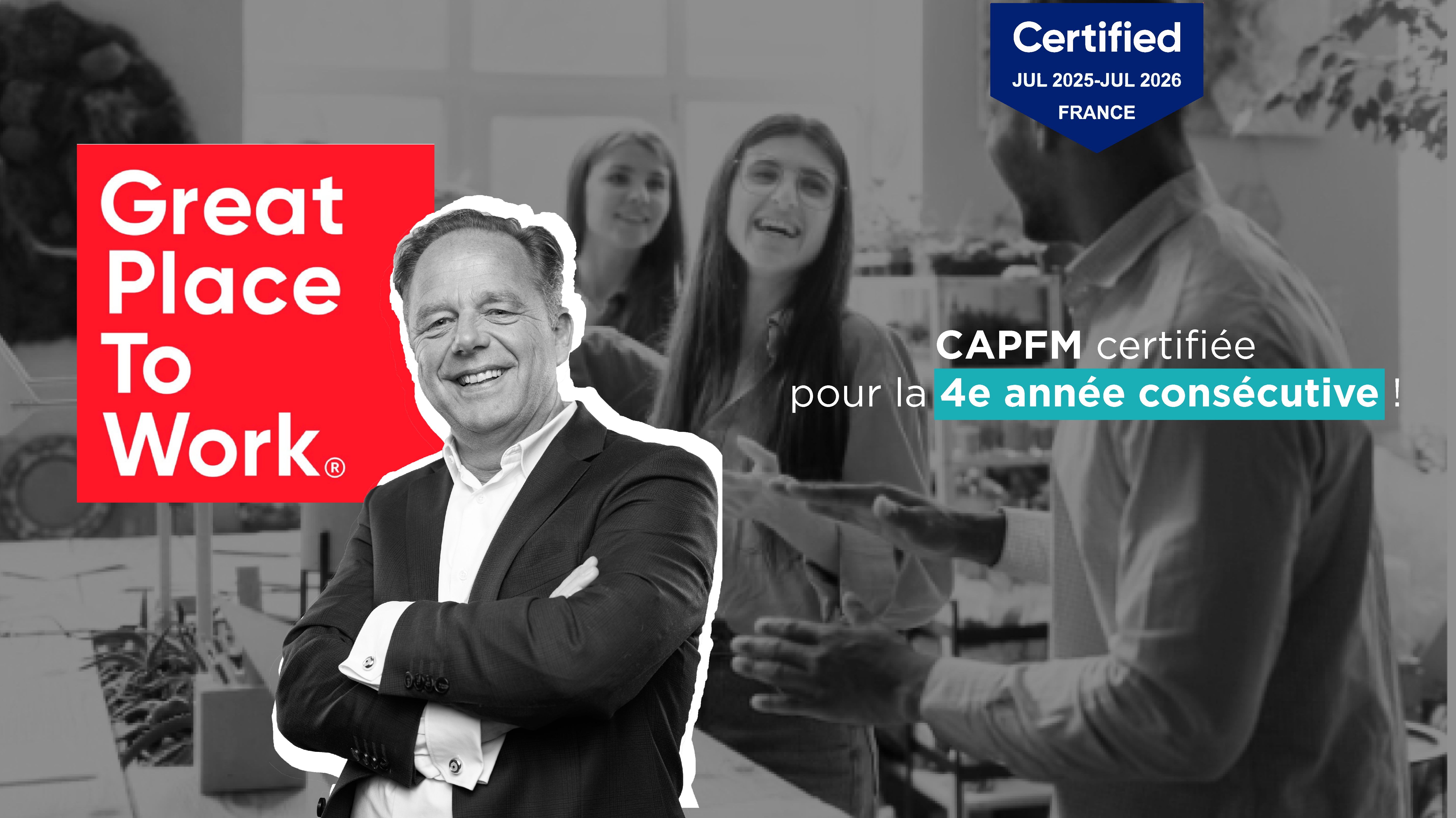 Photo de Etienne Epitalon et le logo de la certification