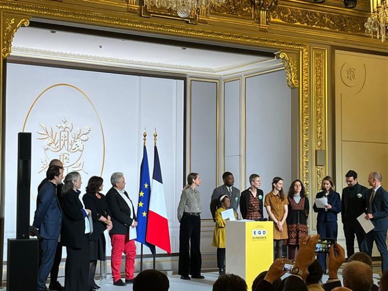 For Youth: Stéphane Priami and Laila Mamou at the Elysée for the Eloquence of Difference contest