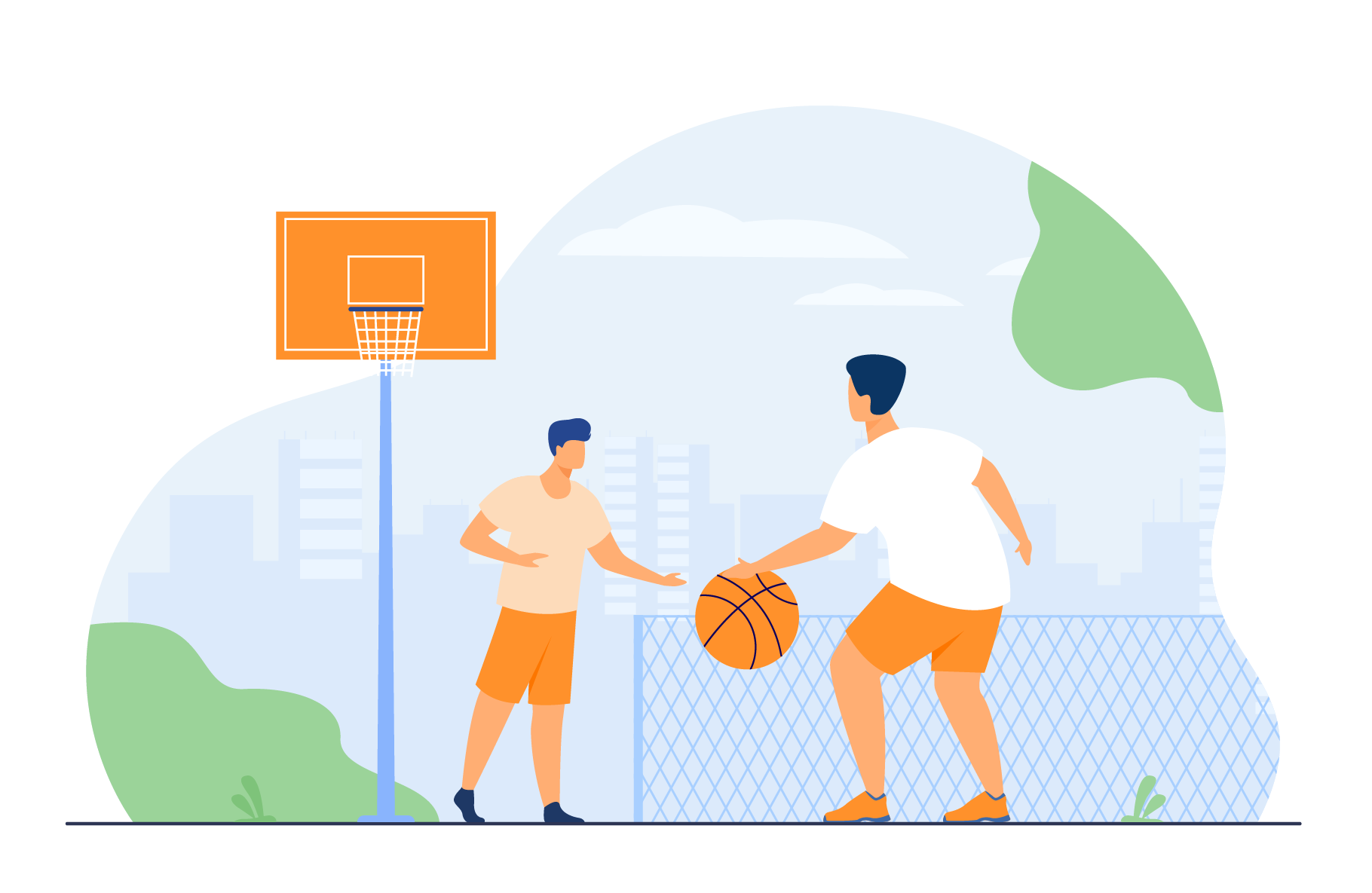 Personnes qui jouent au basket-ball