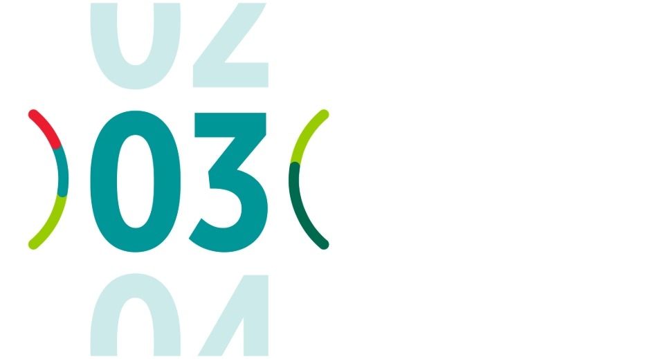 Nombre bleu sur fond blanc