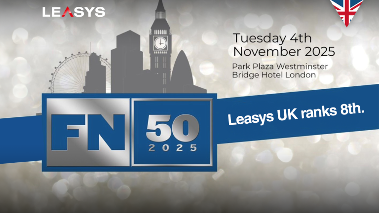 Leasys entre dans le TOP10 du FN50 et s’impose parmi les leaders du leasing au Royaume-Unis
