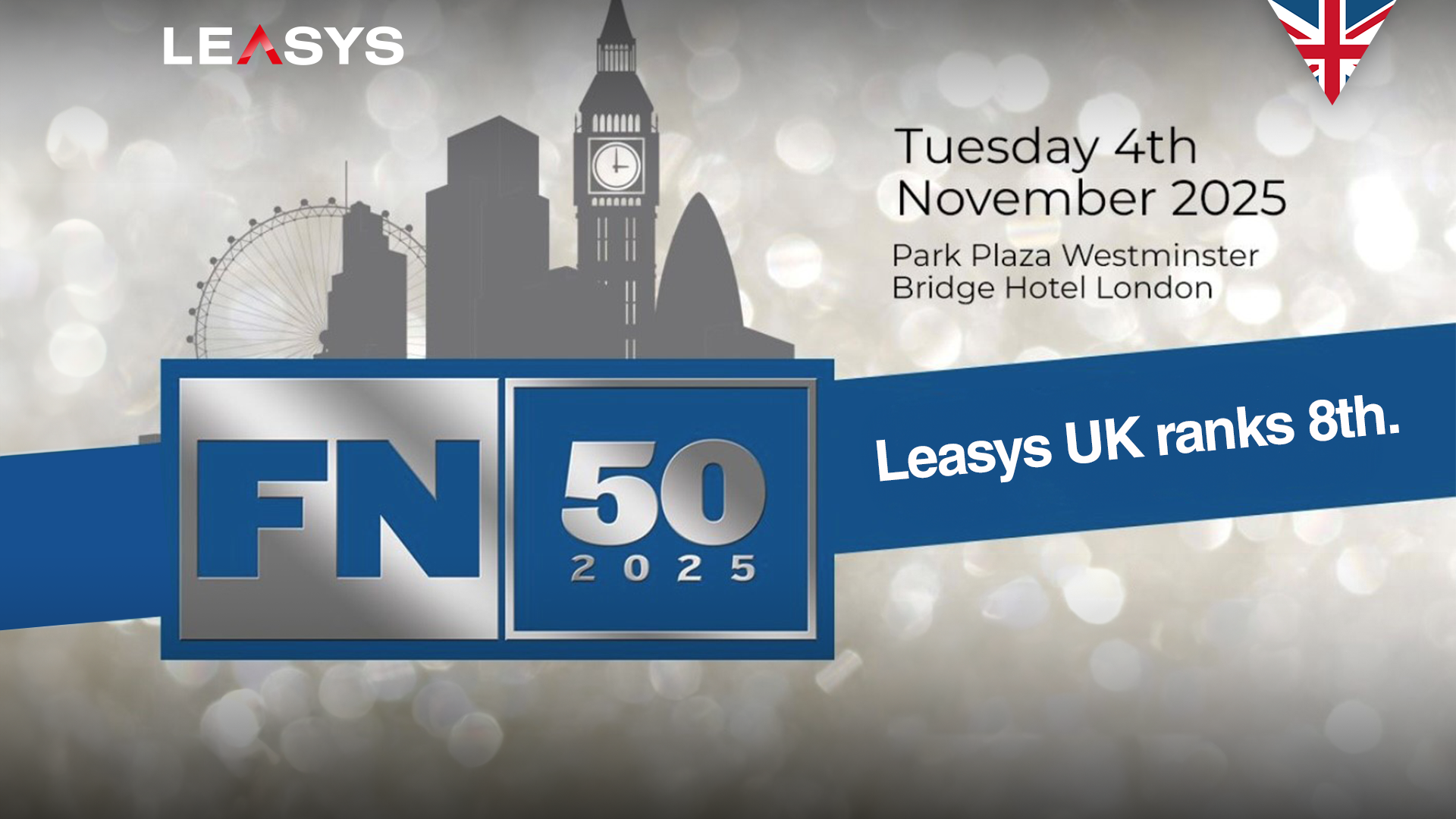 Fond gris festif avec logo