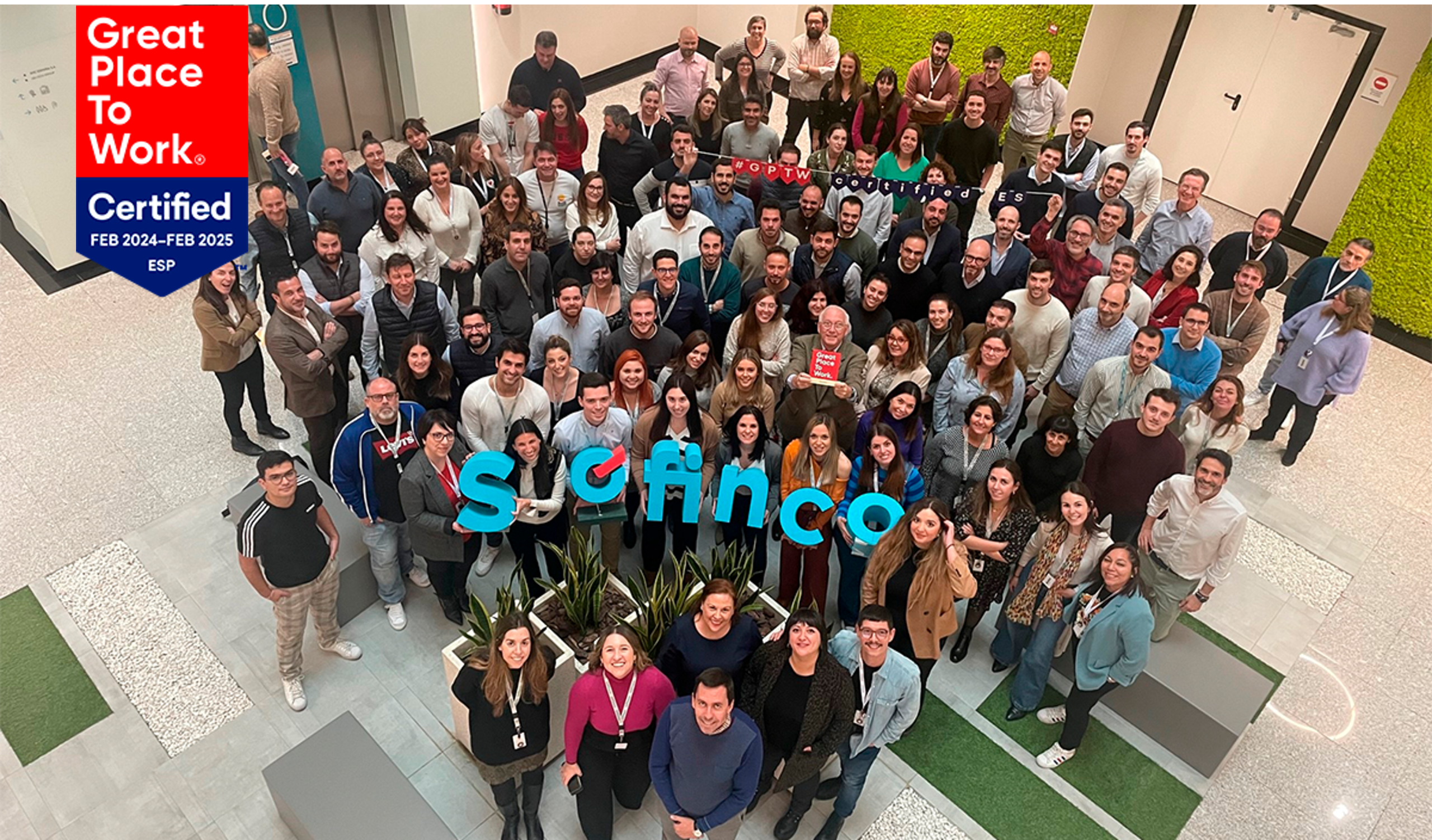 Collaborateurs sofinco espagne pour la certification GPTW